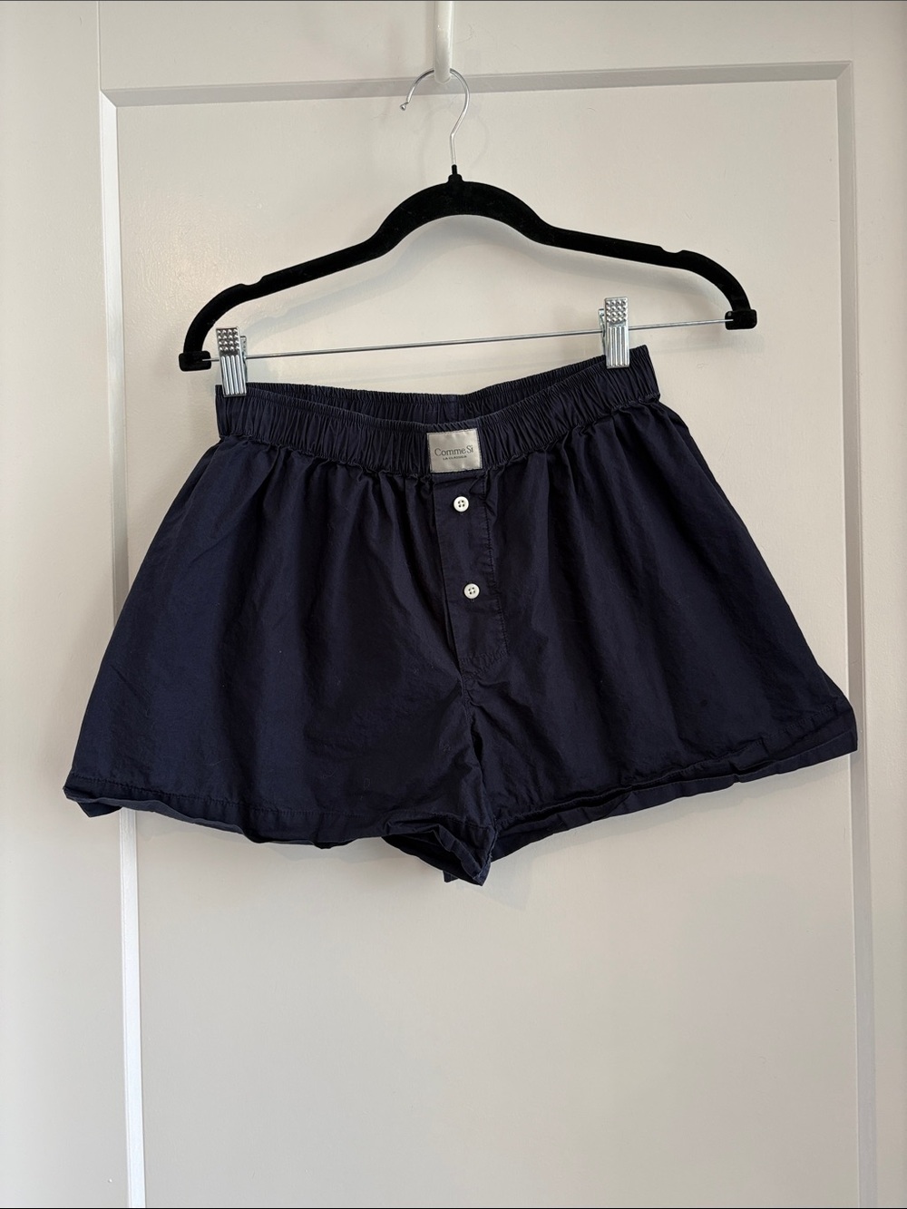 Comfort-Fit Navy Women’s Shorts - Comme Si